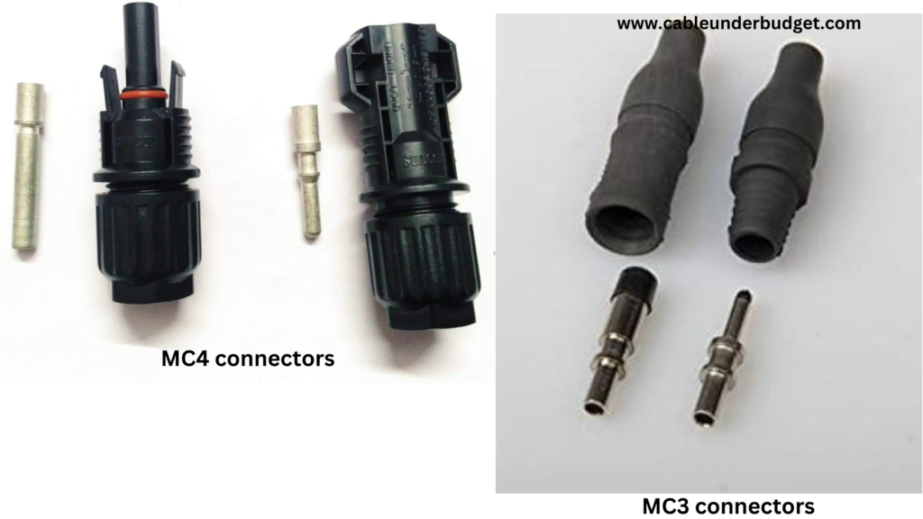 Solar panel wire connector types