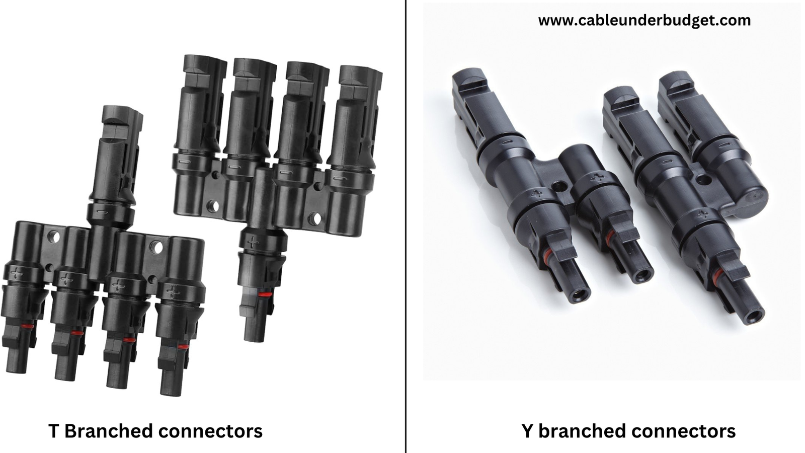 Solar panel wire connector types