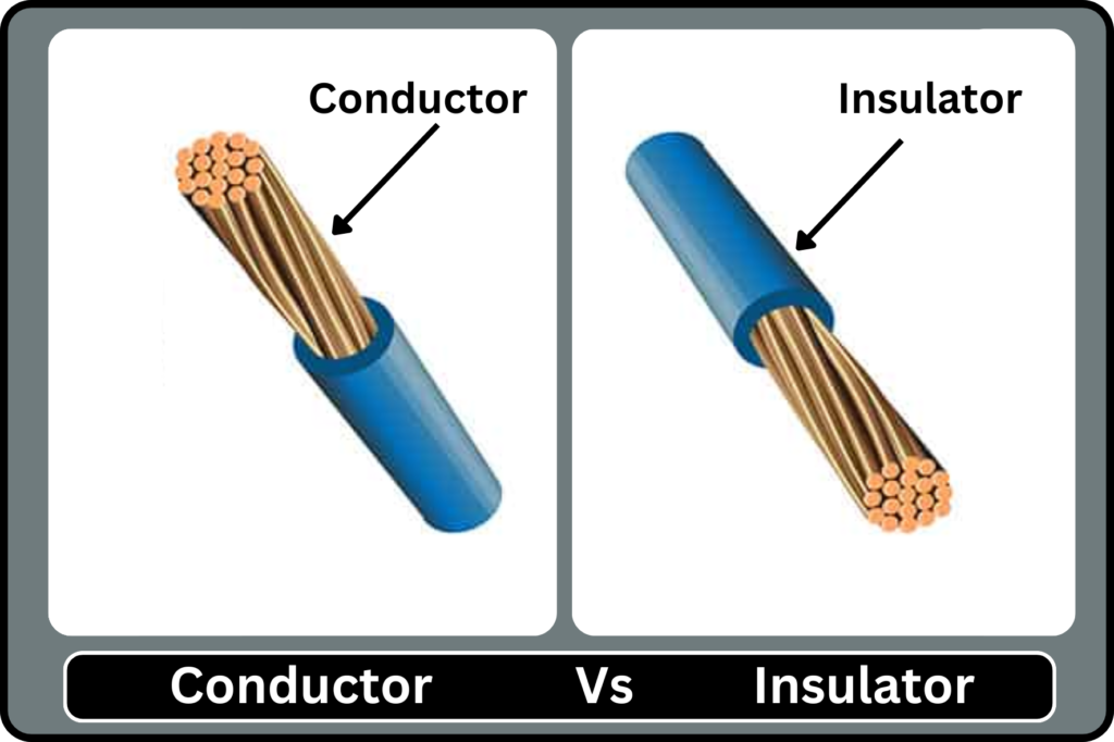 difference between conductor and insulator