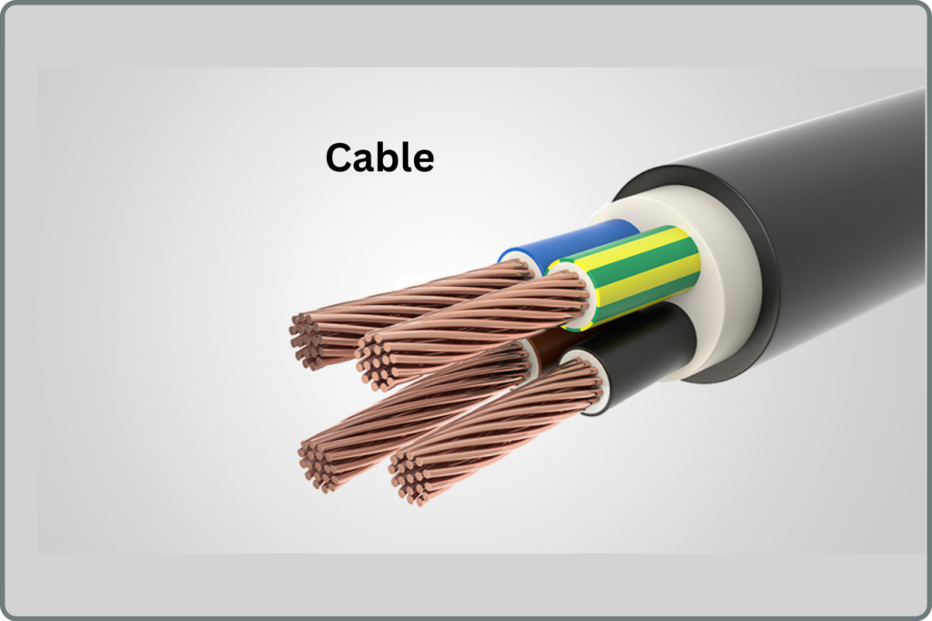 difference between cable and wire