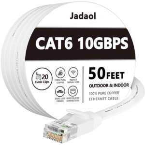 Jadaol Cat 6 Flat Ethernet Cable